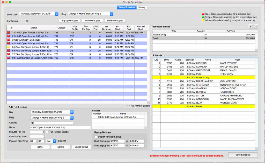 Simple Scheduler Changes